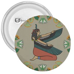 Egyptian Woman Wings Design 3  Buttons