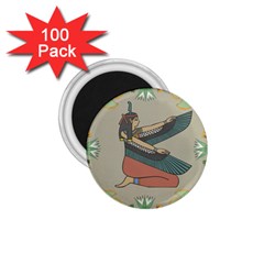 Egyptian Woman Wings Design 1 75  Magnets (100 Pack)  by Sapixe