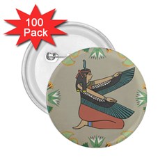 Egyptian Woman Wings Design 2 25  Buttons (100 Pack)  by Sapixe