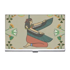 Egyptian Woman Wings Design Business Card Holder