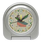 Egyptian Woman Wings Design Travel Alarm Clock Front