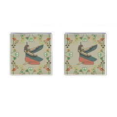 Egyptian Woman Wings Design Cufflinks (square) by Sapixe