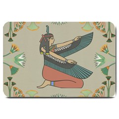 Egyptian Woman Wings Design Large Doormat 