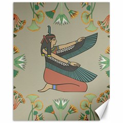 Egyptian Woman Wings Design Canvas 11  x 14 