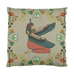 Egyptian Woman Wings Design Standard Cushion Case (Two Sides)