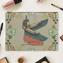 Egyptian Woman Wings Design Cosmetic Bag (XL)