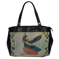 Egyptian Woman Wings Design Oversize Office Handbag