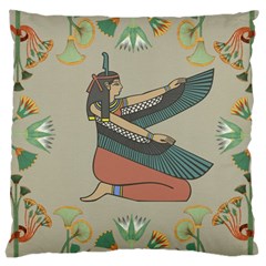 Egyptian Woman Wings Design Large Cushion Case (One Side)