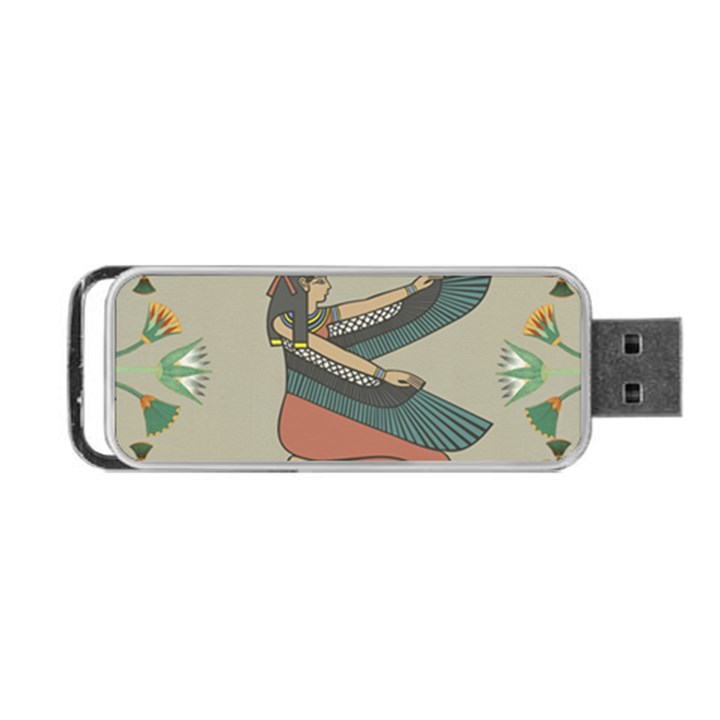 Egyptian Woman Wings Design Portable USB Flash (Two Sides)