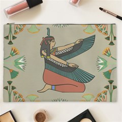 Egyptian Woman Wings Design Cosmetic Bag (xxl) by Sapixe