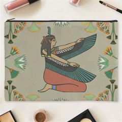 Egyptian Woman Wings Design Cosmetic Bag (xxxl) by Sapixe