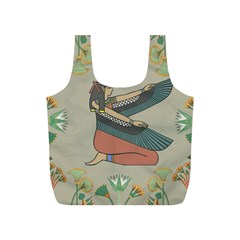 Egyptian Woman Wings Design Full Print Recycle Bag (S)