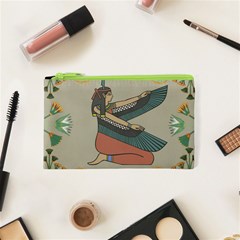 Egyptian Woman Wings Design Cosmetic Bag (xs) by Sapixe