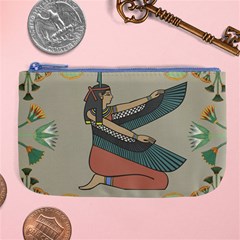 Egyptian Woman Wings Design Large Coin Purse