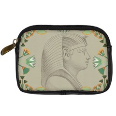 Pharaoh Egyptian Design Man King Digital Camera Leather Case by Sapixe