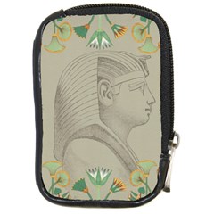 Pharaoh Egyptian Design Man King Compact Camera Leather Case by Sapixe