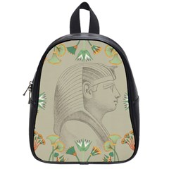 Pharaoh Egyptian Design Man King School Bag (small) by Sapixe