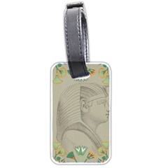 Pharaoh Egyptian Design Man King Luggage Tag (two Sides) by Sapixe