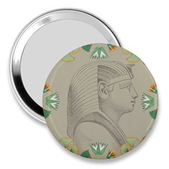 Pharaoh Egyptian Design Man King 3  Handbag Mirrors by Sapixe