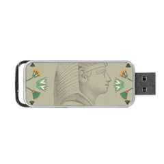 Pharaoh Egyptian Design Man King Portable Usb Flash (one Side) by Sapixe