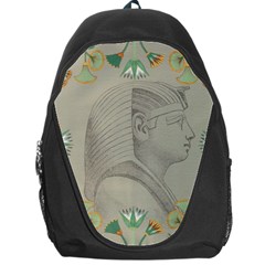 Pharaoh Egyptian Design Man King Backpack Bag by Sapixe