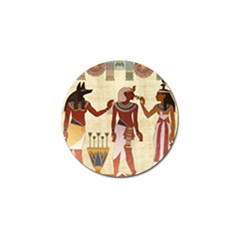 Egyptian Design Man Woman Priest Golf Ball Marker by Sapixe