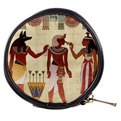 Egyptian Design Man Woman Priest Mini Makeup Bag by Sapixe