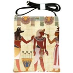 Egyptian Design Man Woman Priest Shoulder Sling Bag Front