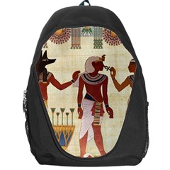 Egyptian Design Man Woman Priest Backpack Bag by Sapixe