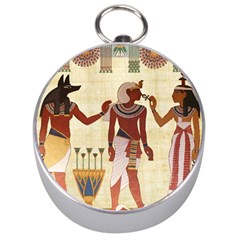 Egyptian Design Man Woman Priest Silver Compasses by Sapixe