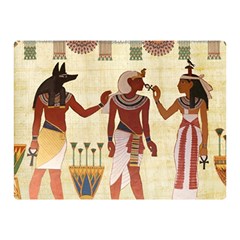 Egyptian Design Man Woman Priest Double Sided Flano Blanket (mini)  by Sapixe