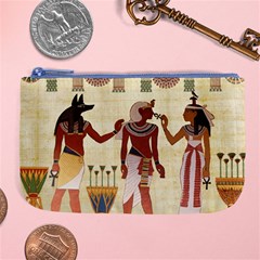 Egyptian Design Man Woman Priest Large Coin Purse by Sapixe