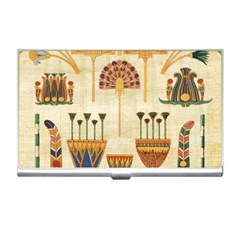 Egyptian Paper Papyrus Hieroglyphs Business Card Holder by Sapixe