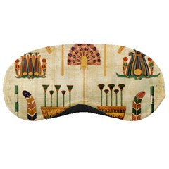 Egyptian Paper Papyrus Hieroglyphs Sleeping Mask by Sapixe