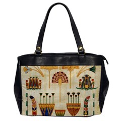 Egyptian Paper Papyrus Hieroglyphs Oversize Office Handbag by Sapixe