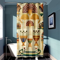 Egyptian Paper Papyrus Hieroglyphs Shower Curtain 36  X 72  (stall)  by Sapixe