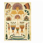 Egyptian Paper Papyrus Hieroglyphs Small Garden Flag (Two Sides) Front