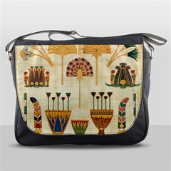 Egyptian Paper Papyrus Hieroglyphs Messenger Bag by Sapixe