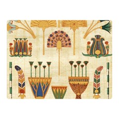 Egyptian Paper Papyrus Hieroglyphs Double Sided Flano Blanket (mini)  by Sapixe