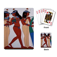 Egypt Fresco Mural Decoration Playing Cards Single Design by Sapixe