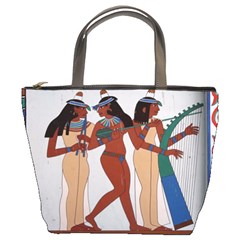 Egypt Fresco Mural Decoration Bucket Bag by Sapixe