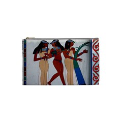 Egypt Fresco Mural Decoration Cosmetic Bag (small) by Sapixe