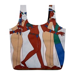 Egypt Fresco Mural Decoration Full Print Recycle Bag (l) by Sapixe