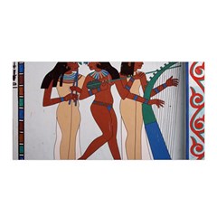 Egypt Fresco Mural Decoration Satin Wrap by Sapixe