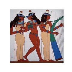 Egypt Fresco Mural Decoration Small Satin Scarf (square) by Sapixe