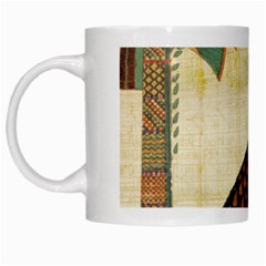 Egyptian Paper Papyrus Bird White Mugs by Sapixe