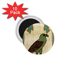 Egyptian Paper Papyrus Bird 1 75  Magnets (10 Pack)  by Sapixe