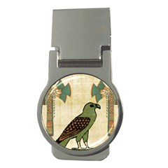 Egyptian Paper Papyrus Bird Money Clips (round)  by Sapixe