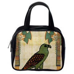 Egyptian Paper Papyrus Bird Classic Handbag (one Side) by Sapixe