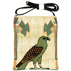 Egyptian Paper Papyrus Bird Shoulder Sling Bag by Sapixe